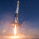 A drone ship eye view of the last successful landing (Image: SpaceX)